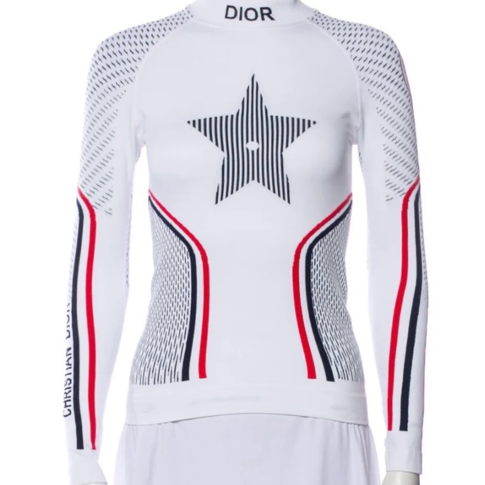 Christian Dior Alps Ski Collect Top Sz Med Sold Out MRSP $2250 Amazing condition